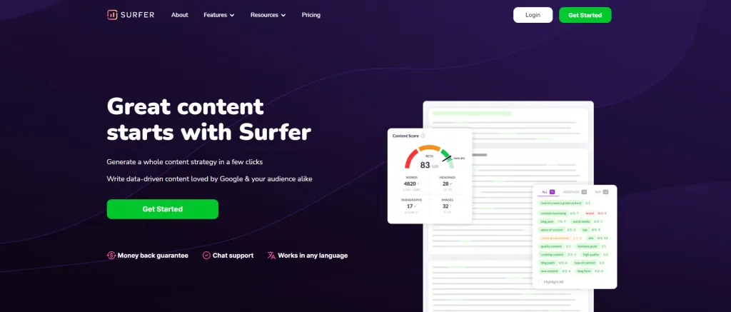 As 5 principais ferramentas de otimização de conteúdo de SEO para ganhar autoridade em 2024 4 Surfista SEO