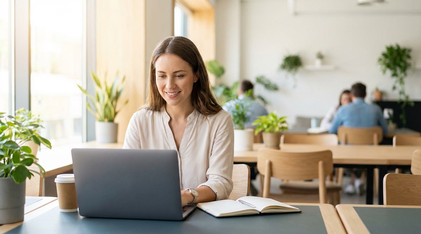 Guia Hospedagem Sites professional working on 